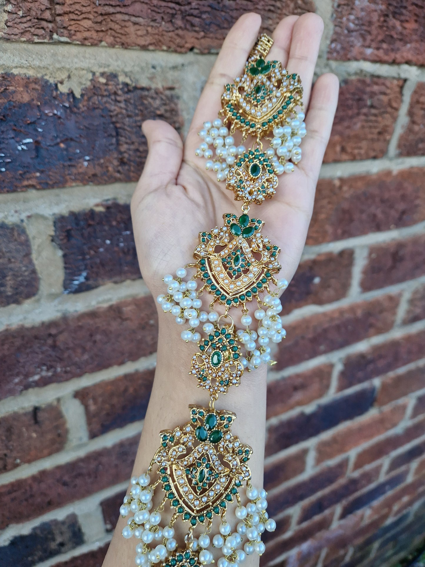 Z A R A - Pranda/ Choti Pakistani and Indian Hair Accessory - Green