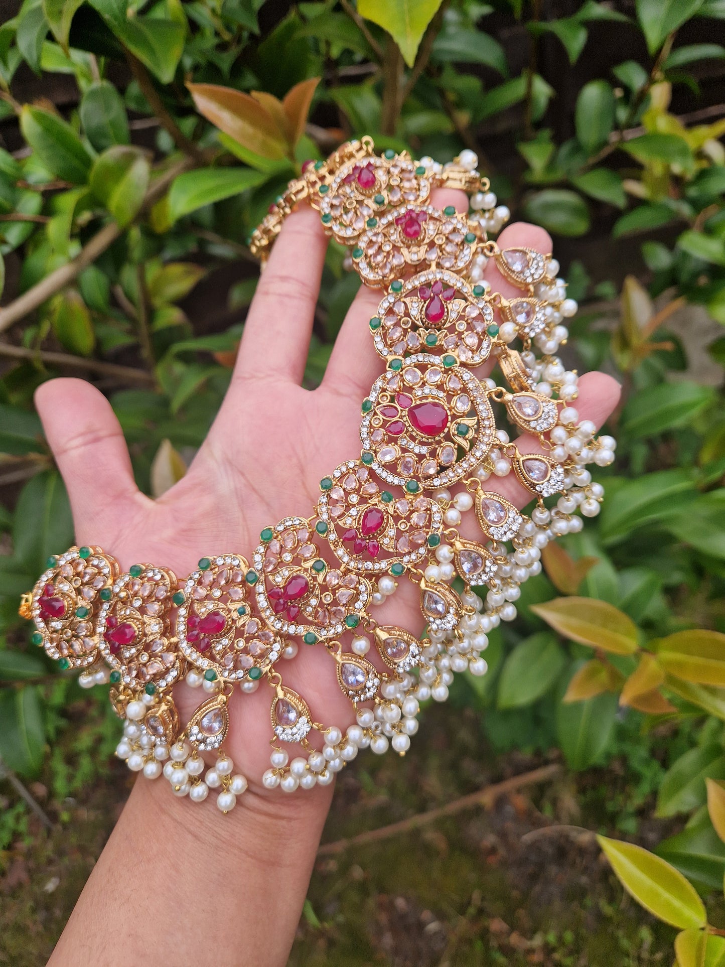 SUMERA- Elegant Regal Bridal Wedding Jewellery Set *NECKLACE VERSION*