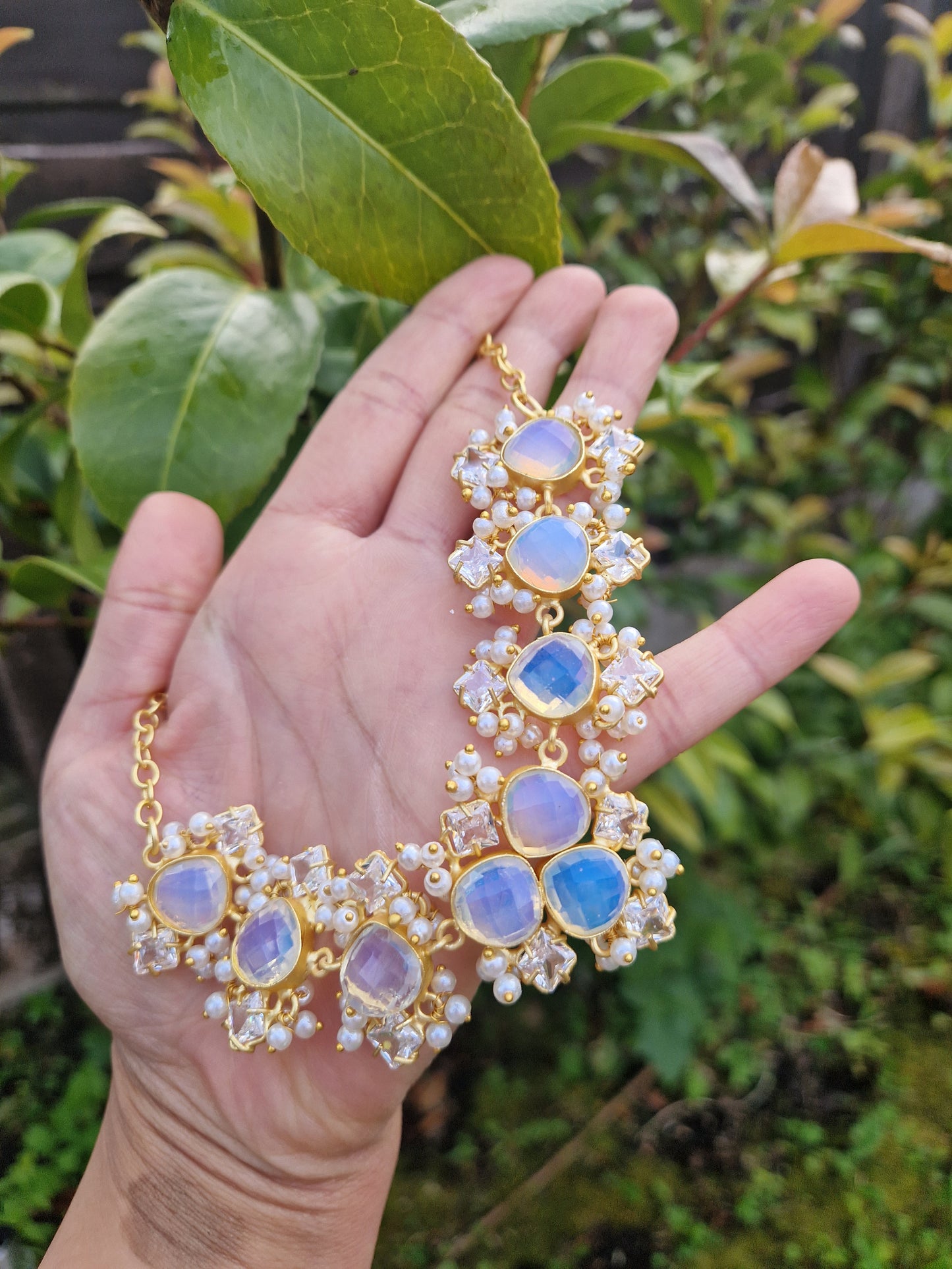 PARVEEN- Very Small Beautiful Elegant *Premium* Mother of Pearl - OPALITE