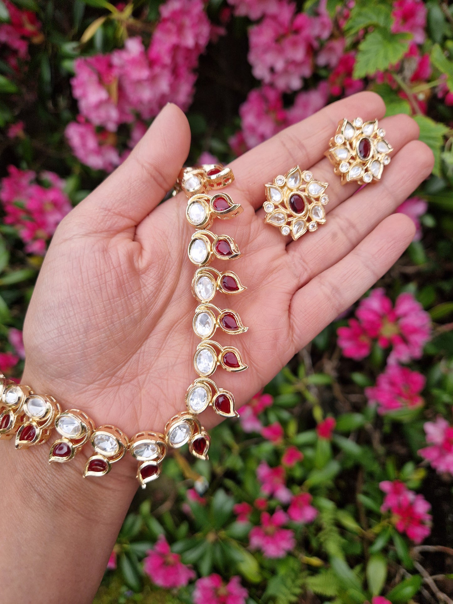 ZARMINA - INSPIRED Mossonite Set-RUBY