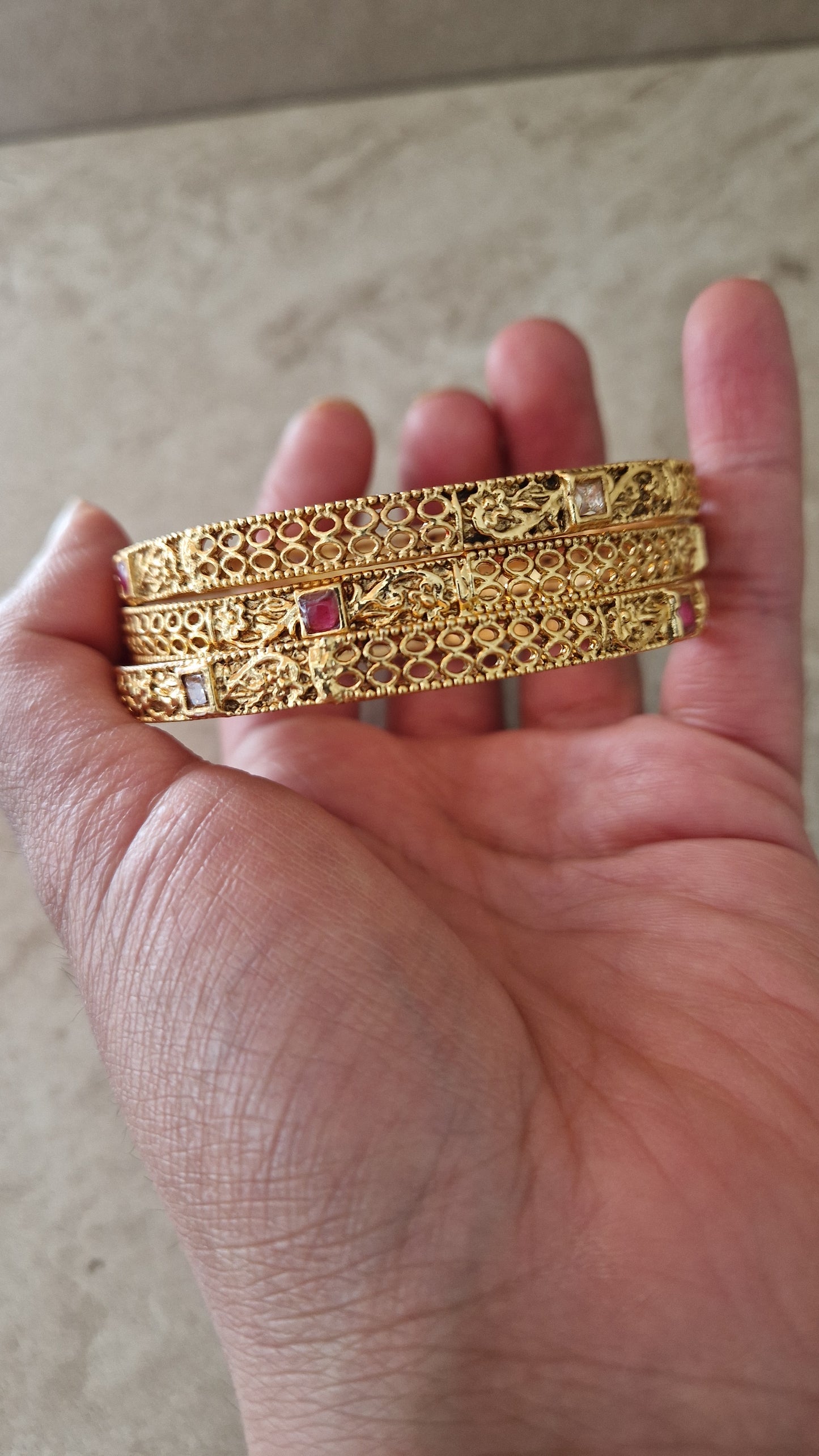 *CLEARANCE* 3 traditional Indian Heritage Bangles.