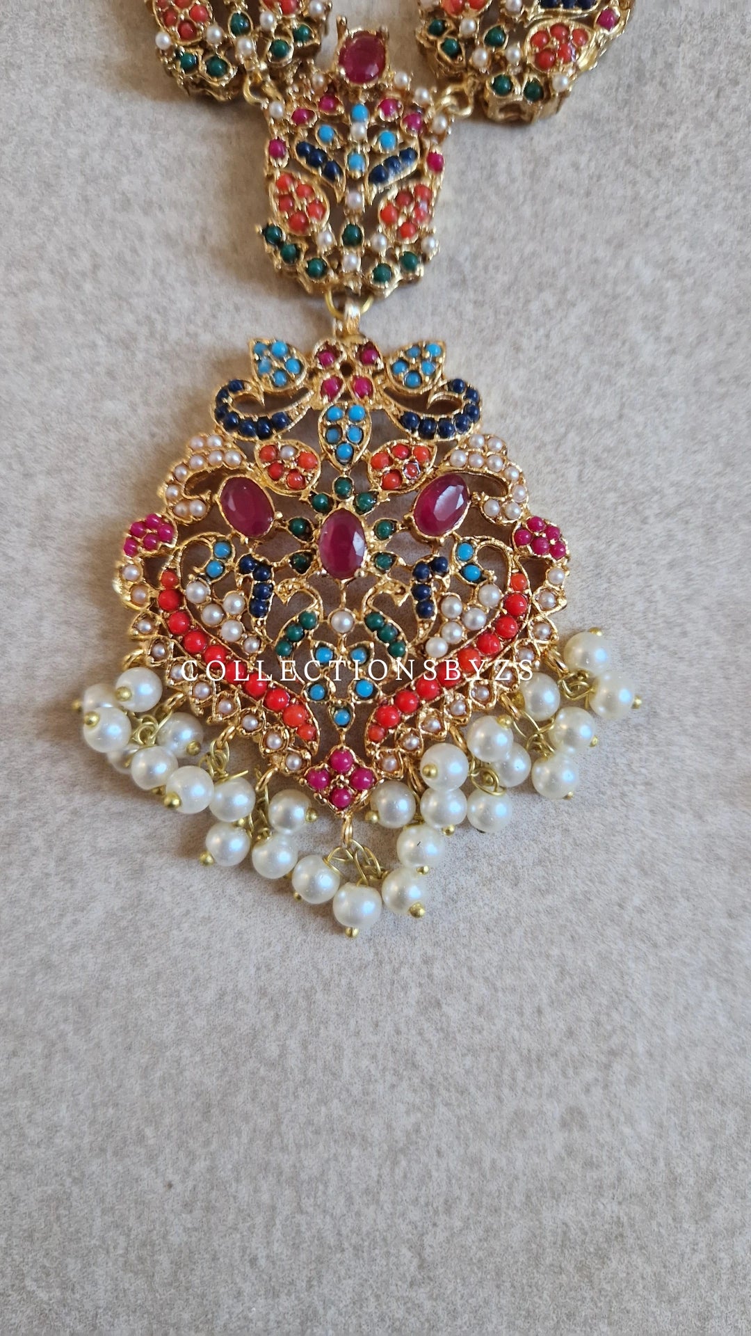 MEENA - Nauratan Mala Pakistani Jewellery Set