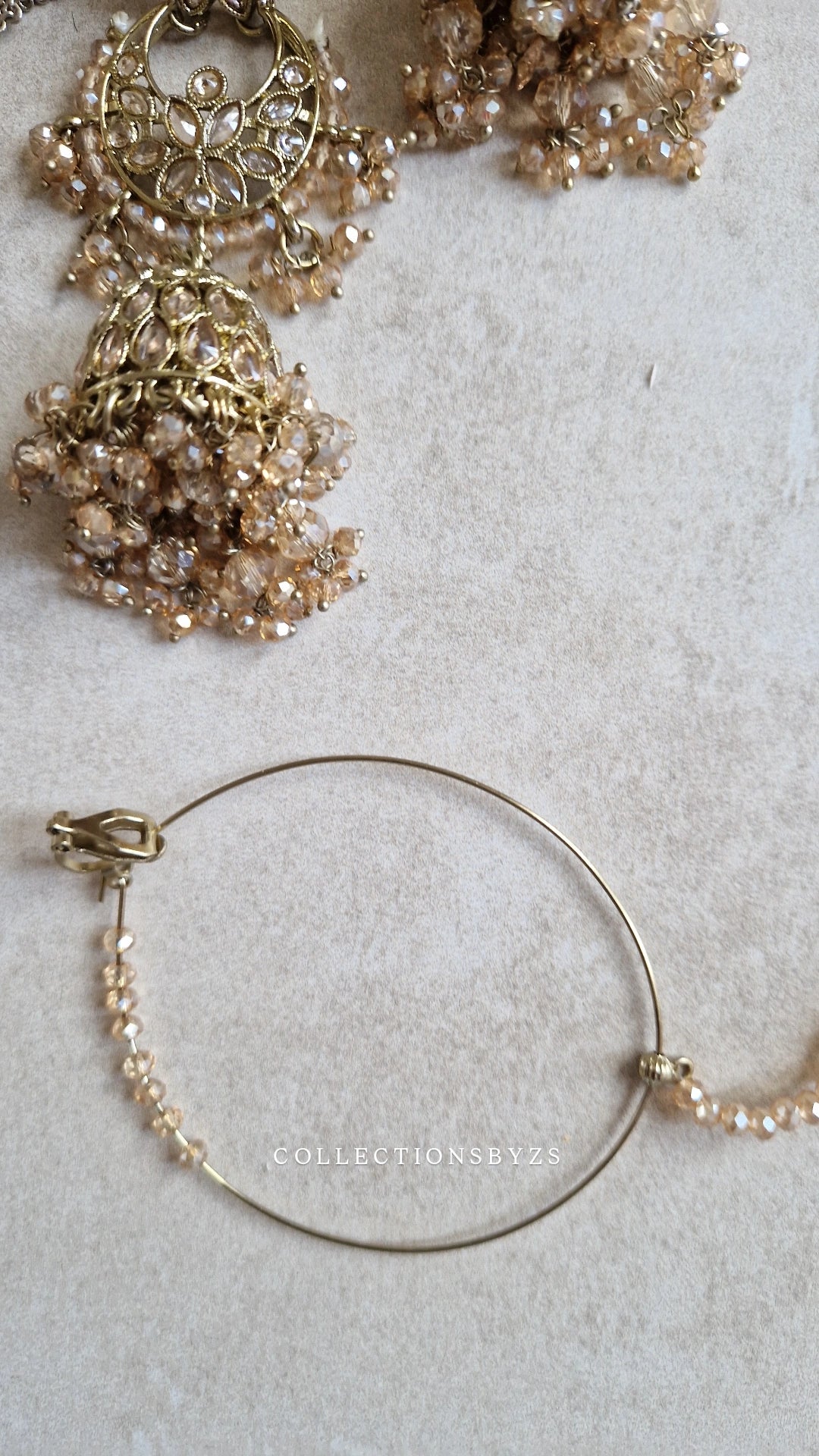 FAZANA - Beautiful Full Indian Bridal Jewellery Set- GOLD