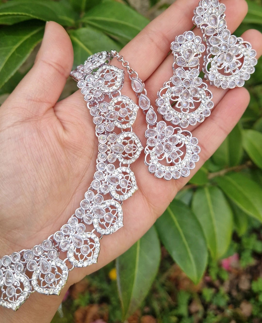 *CLEARANCE*SAMEENA: Small/Mini Silver Jewellery Set
