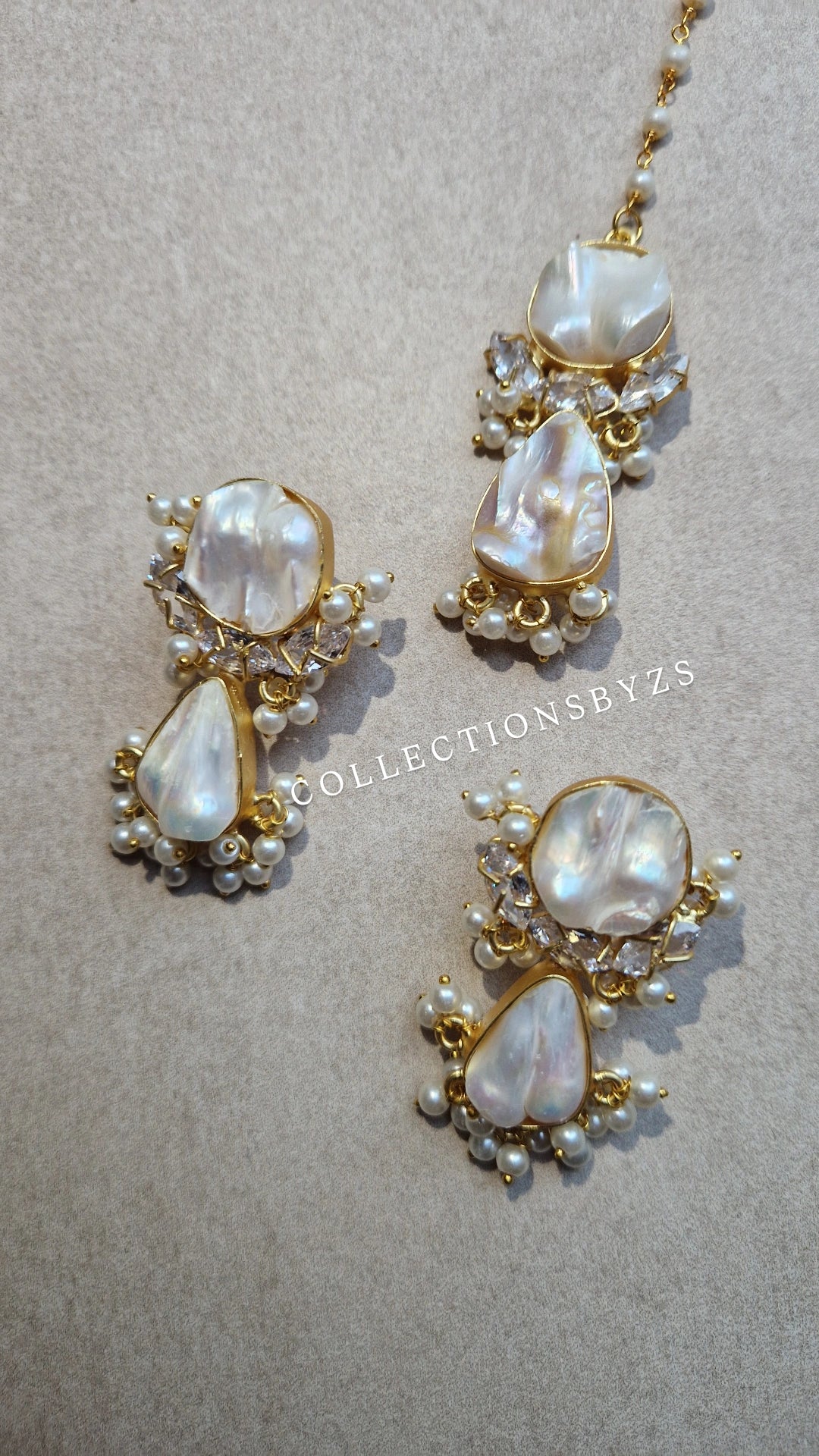 ALIA- *Premium* Small beautiful Elegant Premium Mother of Pearls - Mala Set