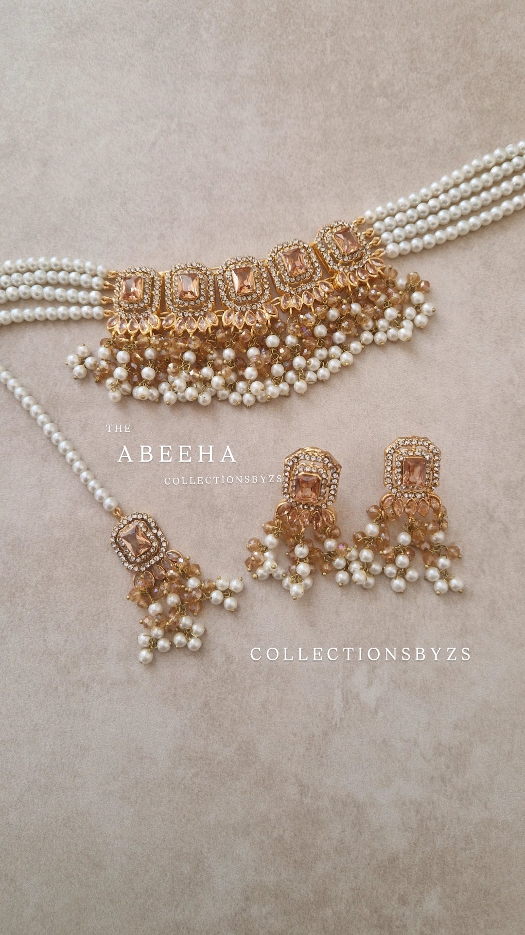 ABEEHA- Mini choker Set- FULL Gold