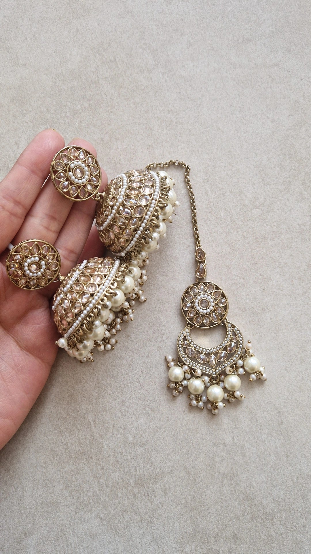 TINA- Stunning Jhumkas and Tikka