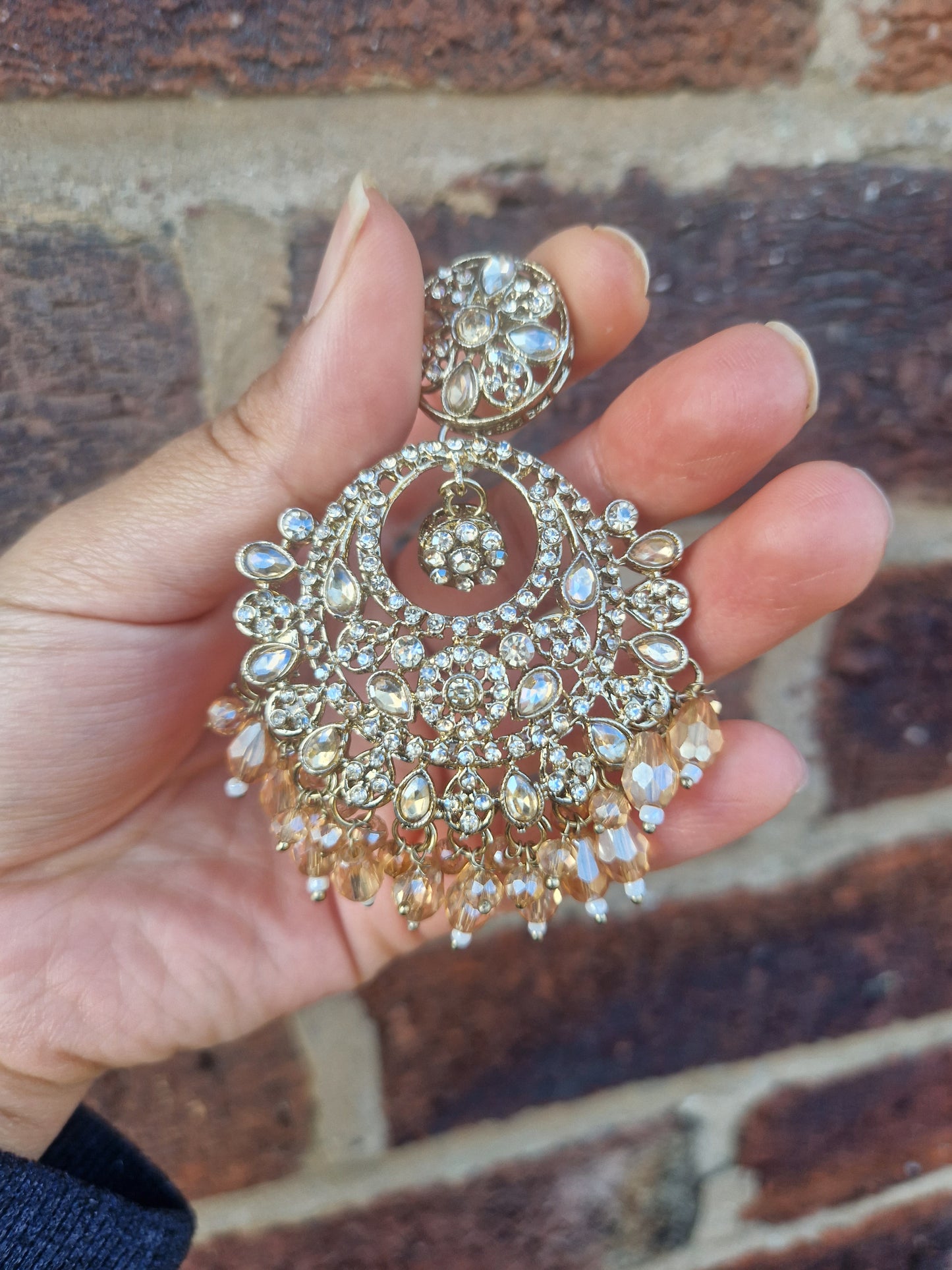 HUDA  - Indian Desi Earrings Value - GOLD