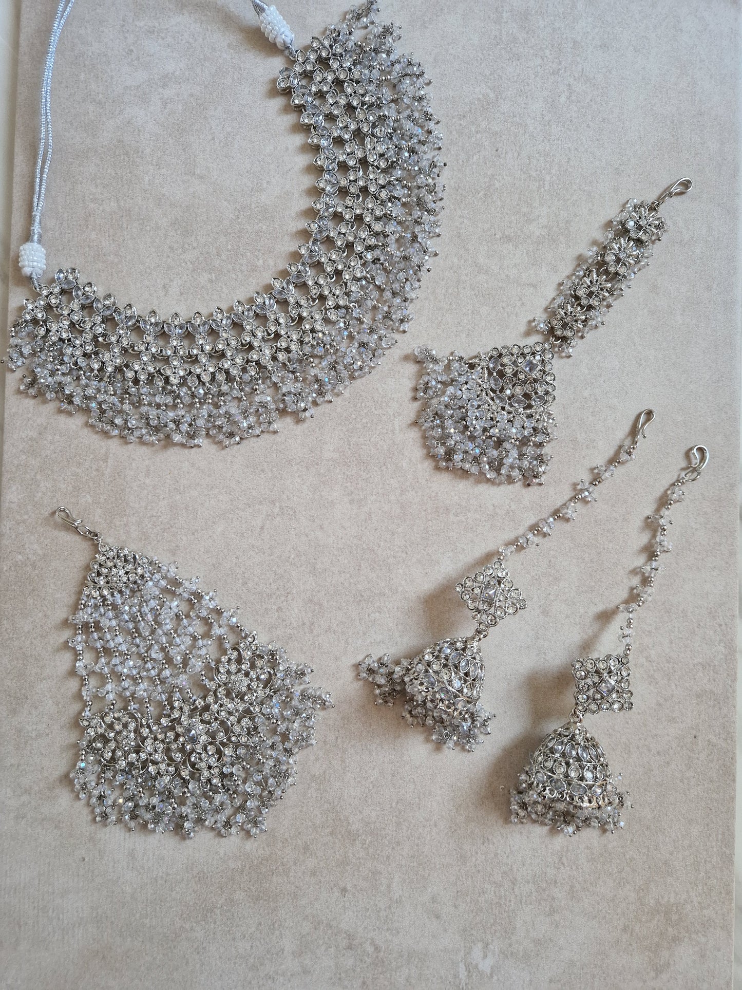 AMELIA - Bridal/Semi Bridal Indian Jewellery set - SILVER