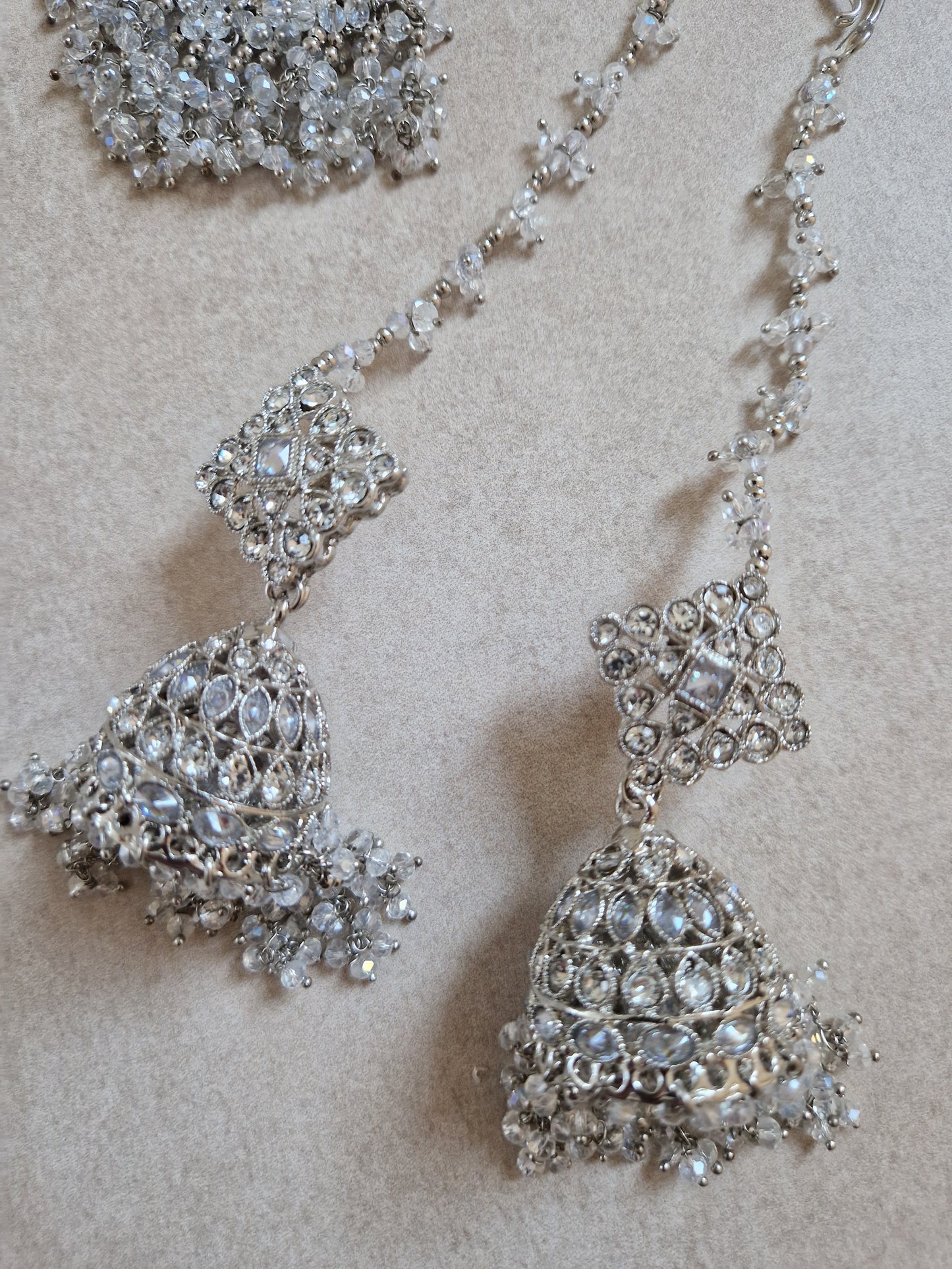 AMELIA - Bridal/Semi Bridal Indian Jewellery set - SILVER