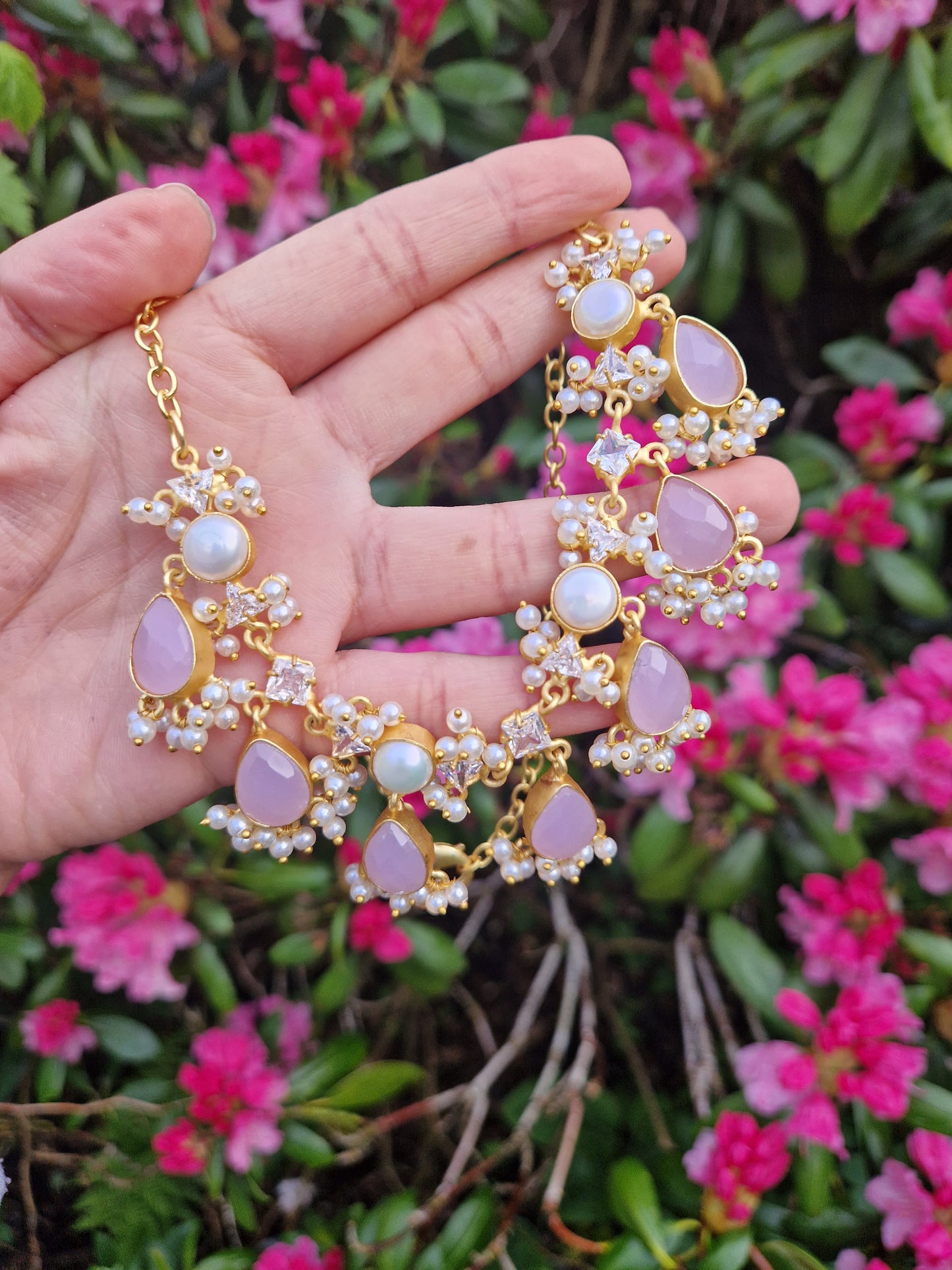 SOFIA- VERY Small, Beautiful Elegant Premium, Mother of Pearl & Lilac