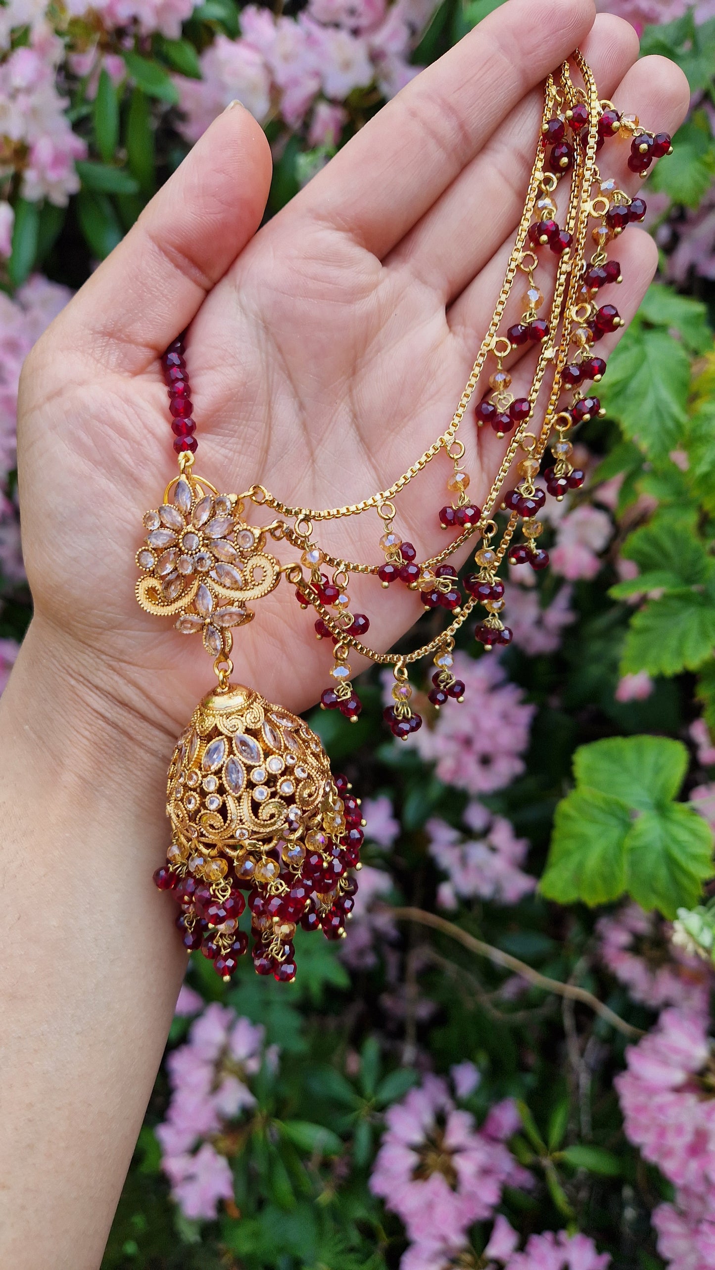 IQRA- Beautiful Pakistani Maroon Bridal Set - 4 piece