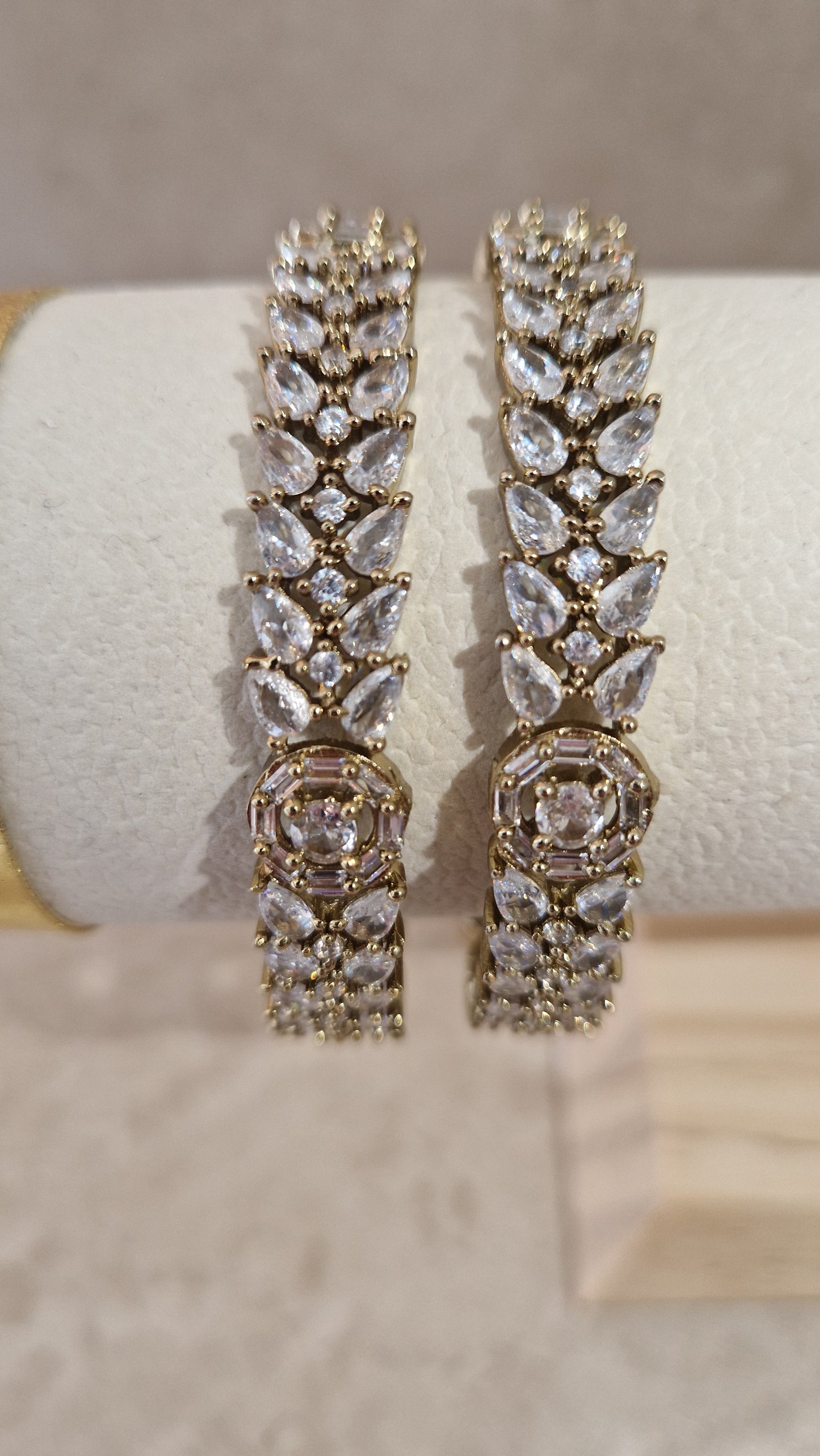 MYRA- Beautiful American Diamond Bangles- X2 pieces