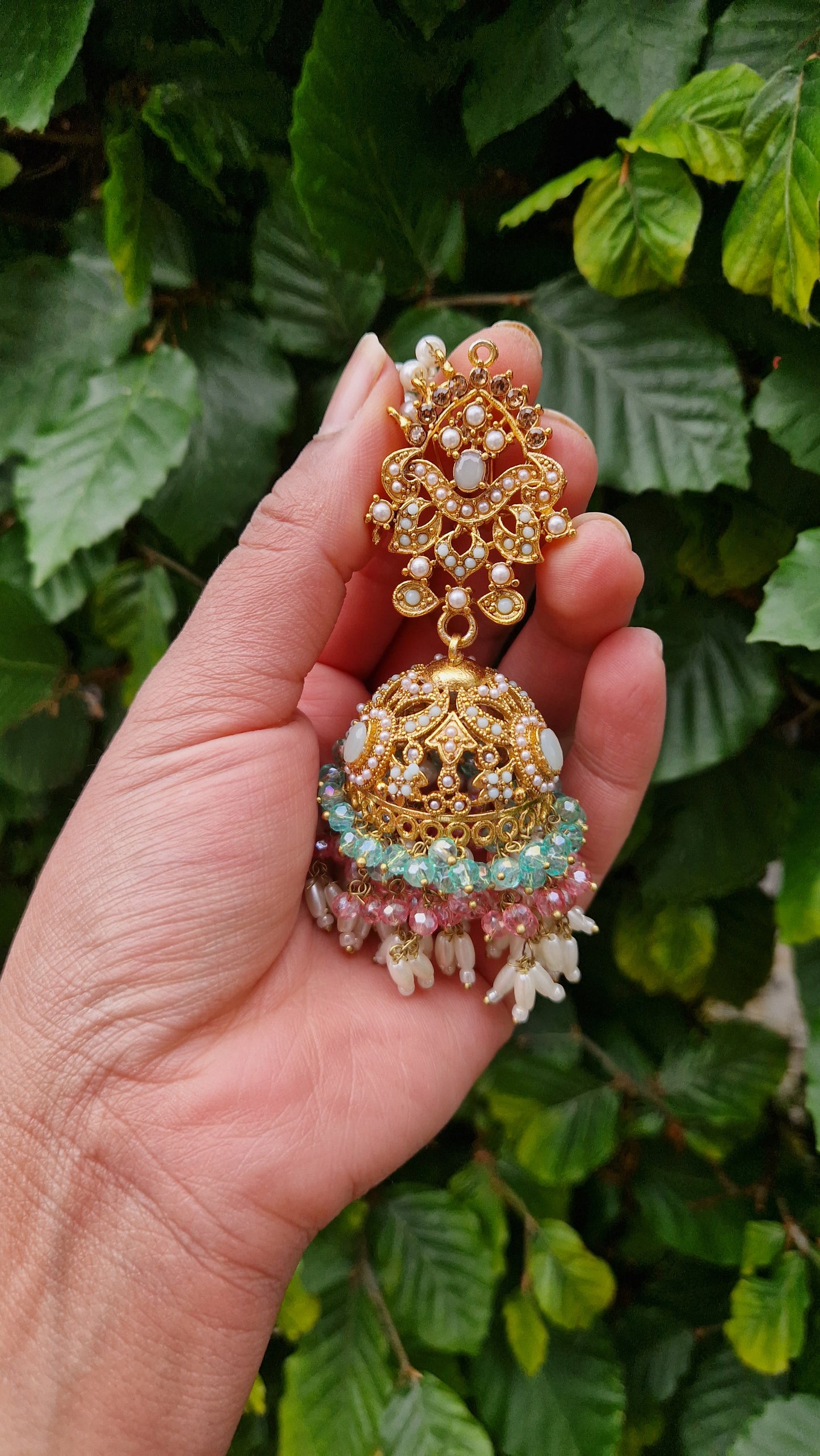 KAINAT  -* IMPERFECT SET* - Aqua Blue and Pink.