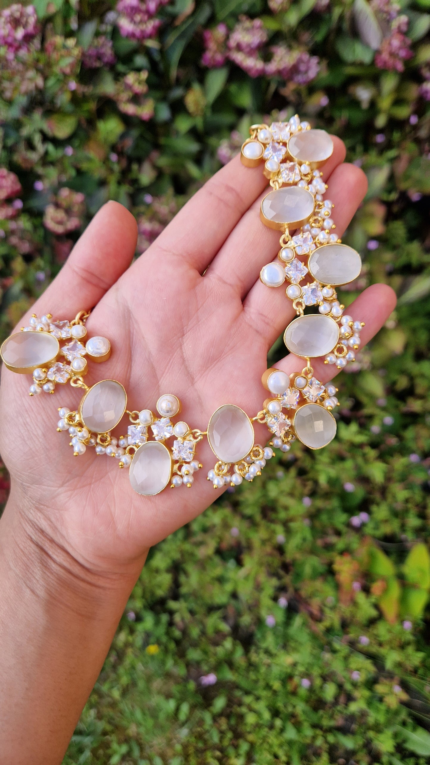 FALAK Small Beautiful Elegant *Premium* Fresh Water Pearls & Grey