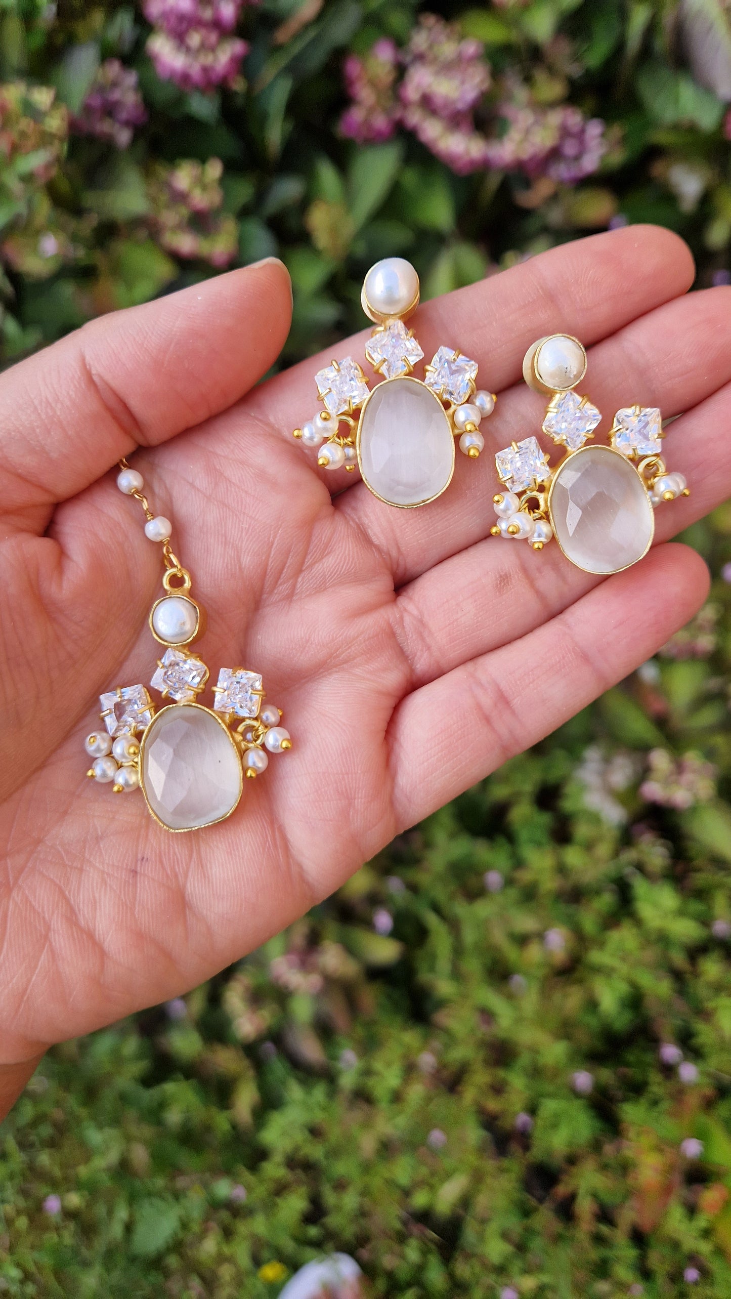 FALAK Small Beautiful Elegant *Premium* Fresh Water Pearls & Grey