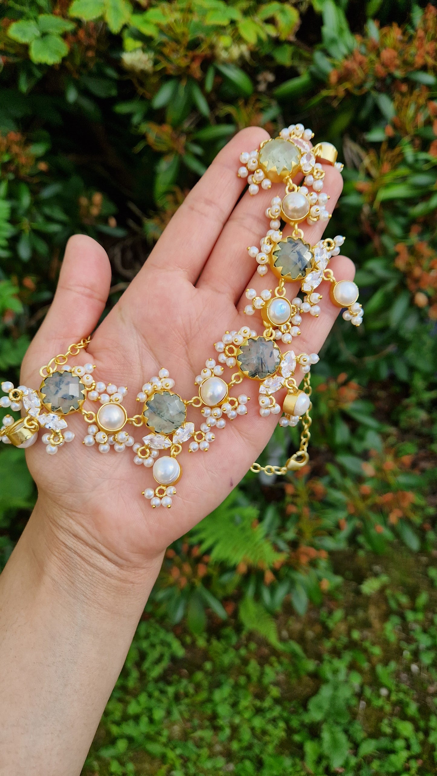 NOORYA-  * Premium* Small yet Beautiful Elegant Premium Indian Jewellery Set -