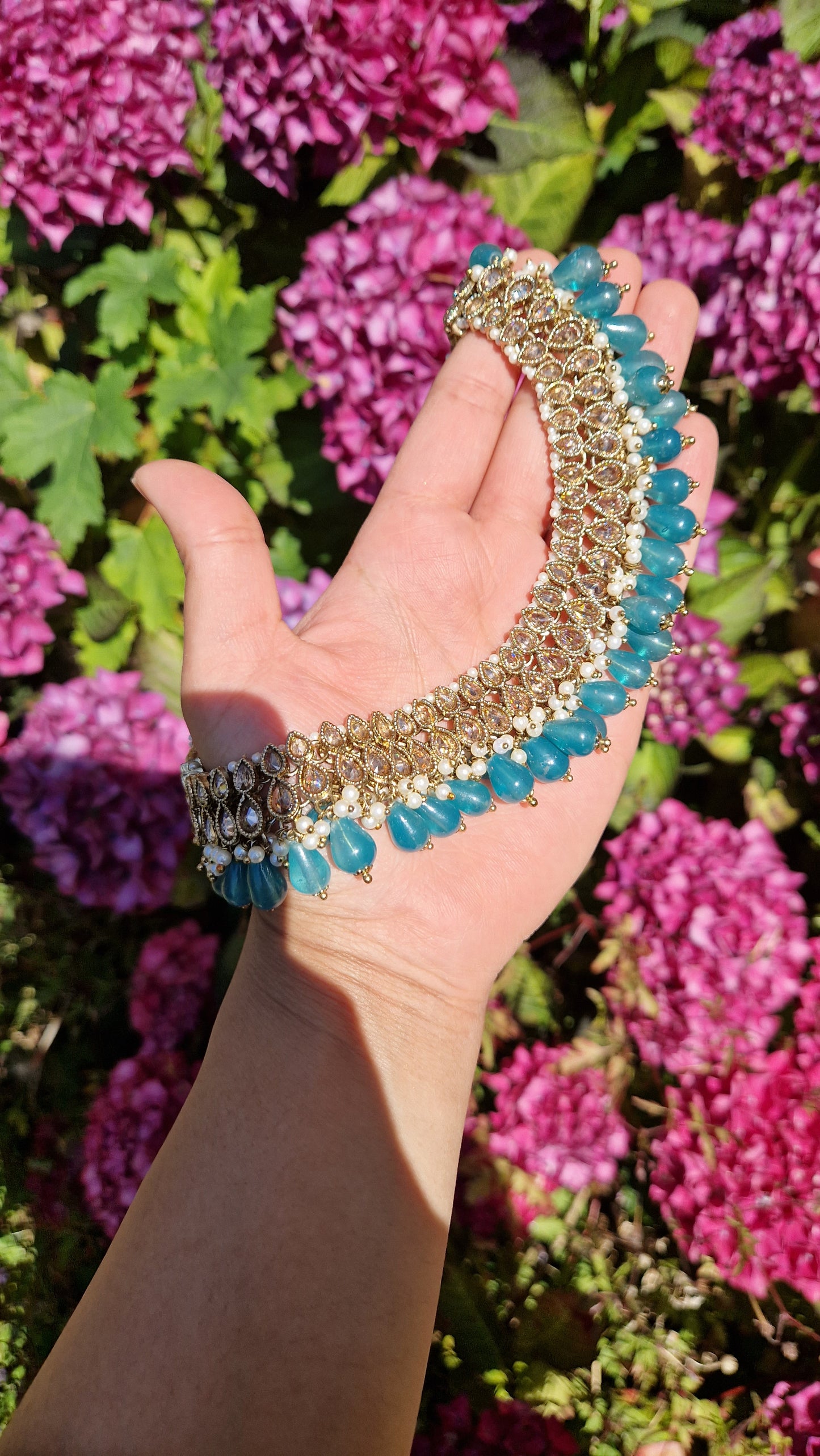 RASAA - Indian Reverse AD Party Set- TURQUOISE