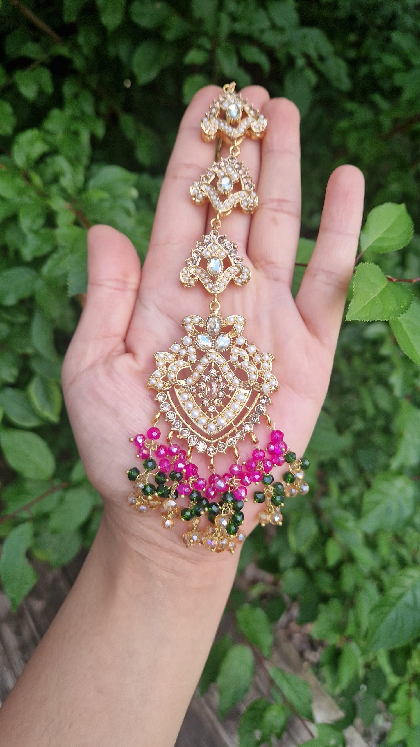 SAMAH- Beautiful Pakistani Multicoloured Mehndi Bridal/Semi Bridal Set