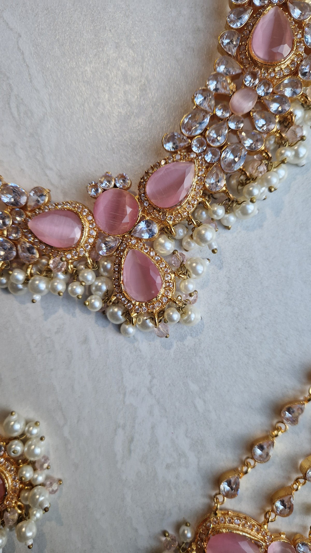 MYRA - Beautiful Pakistani Pearl inspired set -Medium quality Version