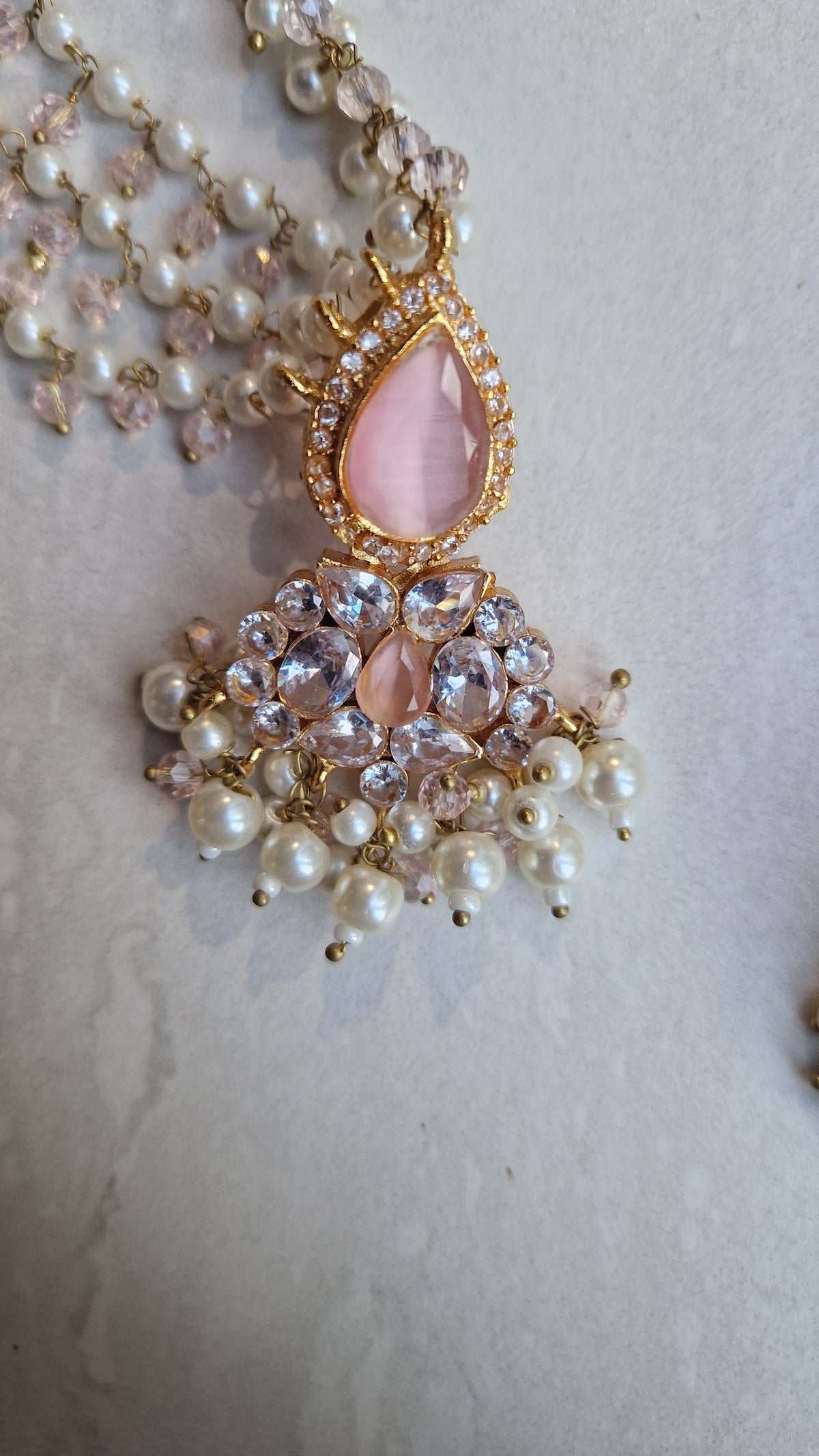 MYRA - Beautiful Pakistani Pearl inspired set -Medium quality Version