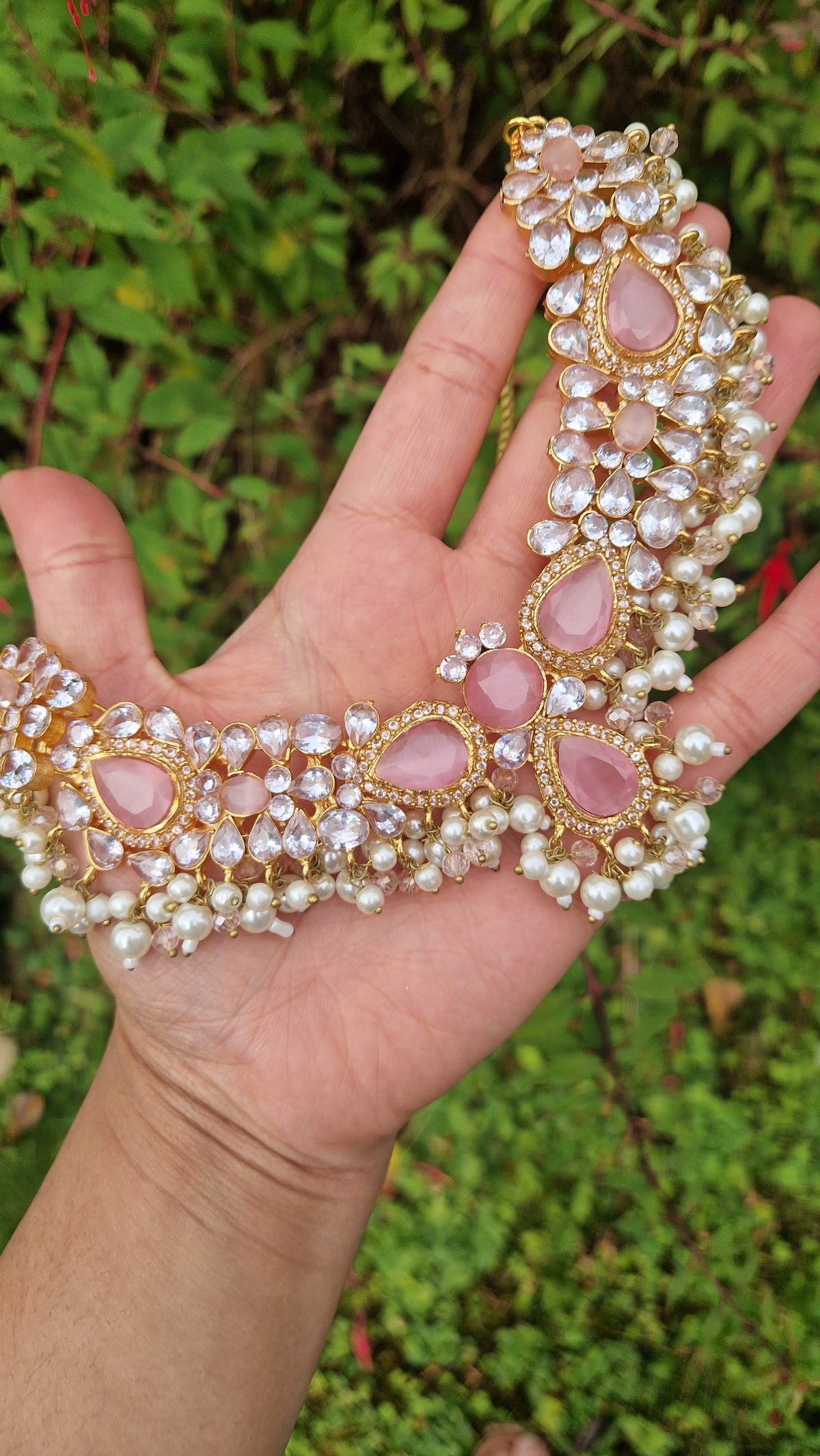 MYRA - Beautiful Pakistani Pearl inspired set -Medium quality Version
