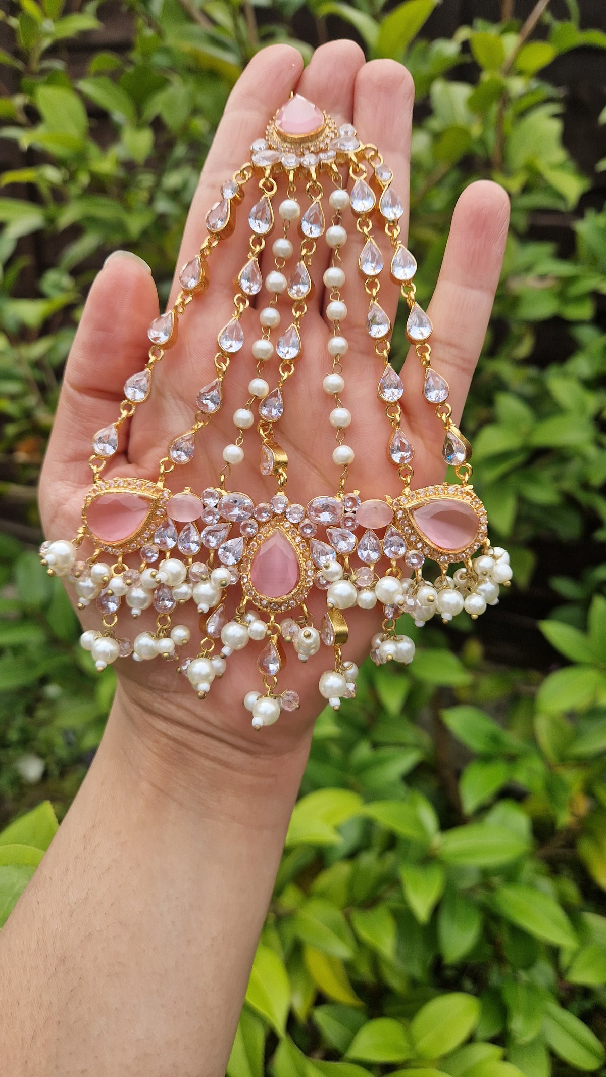 MYRA - Beautiful Pakistani Pearl inspired set -Medium quality Version