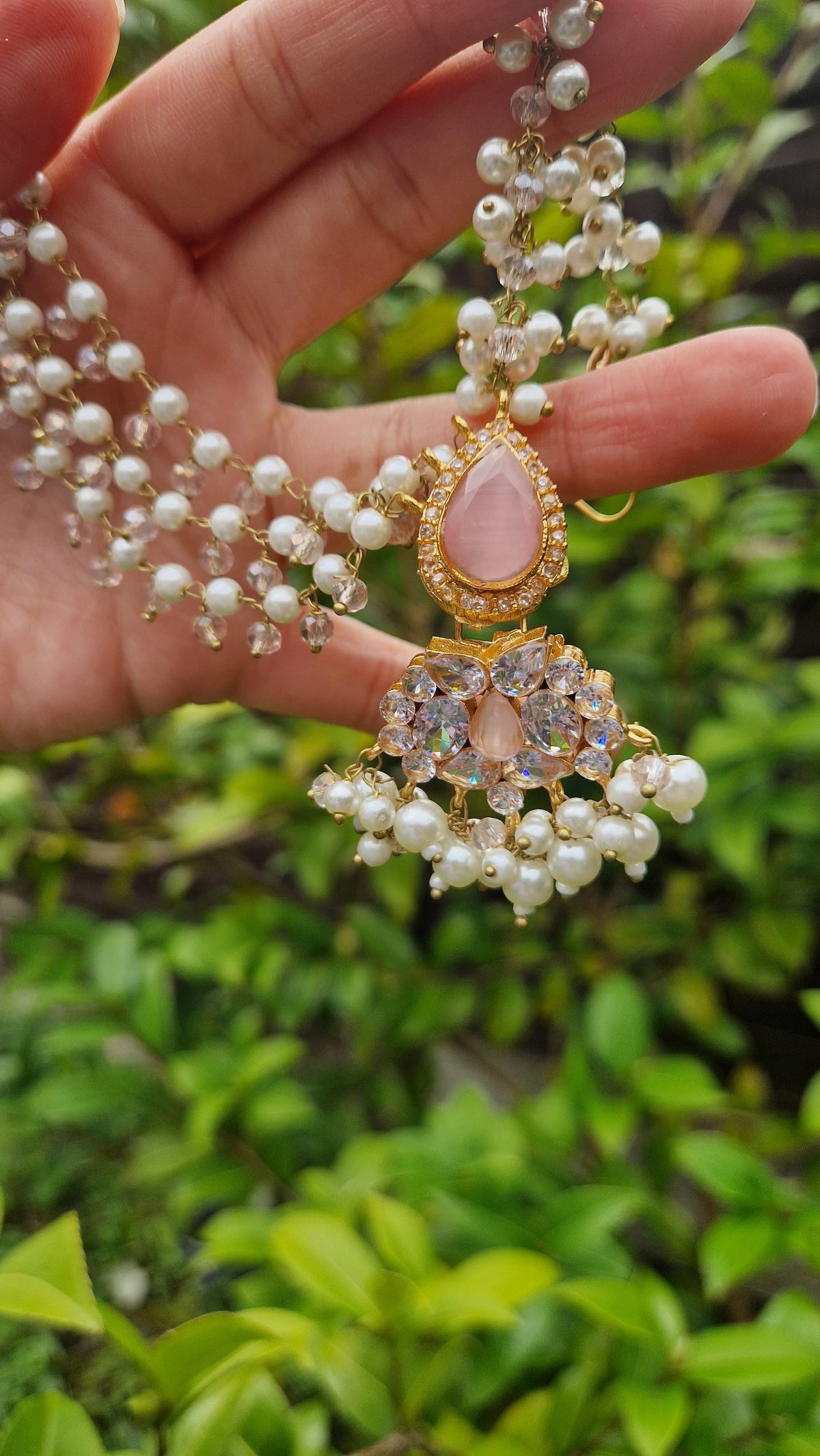 MYRA - Beautiful Pakistani Pearl inspired set -Medium quality Version