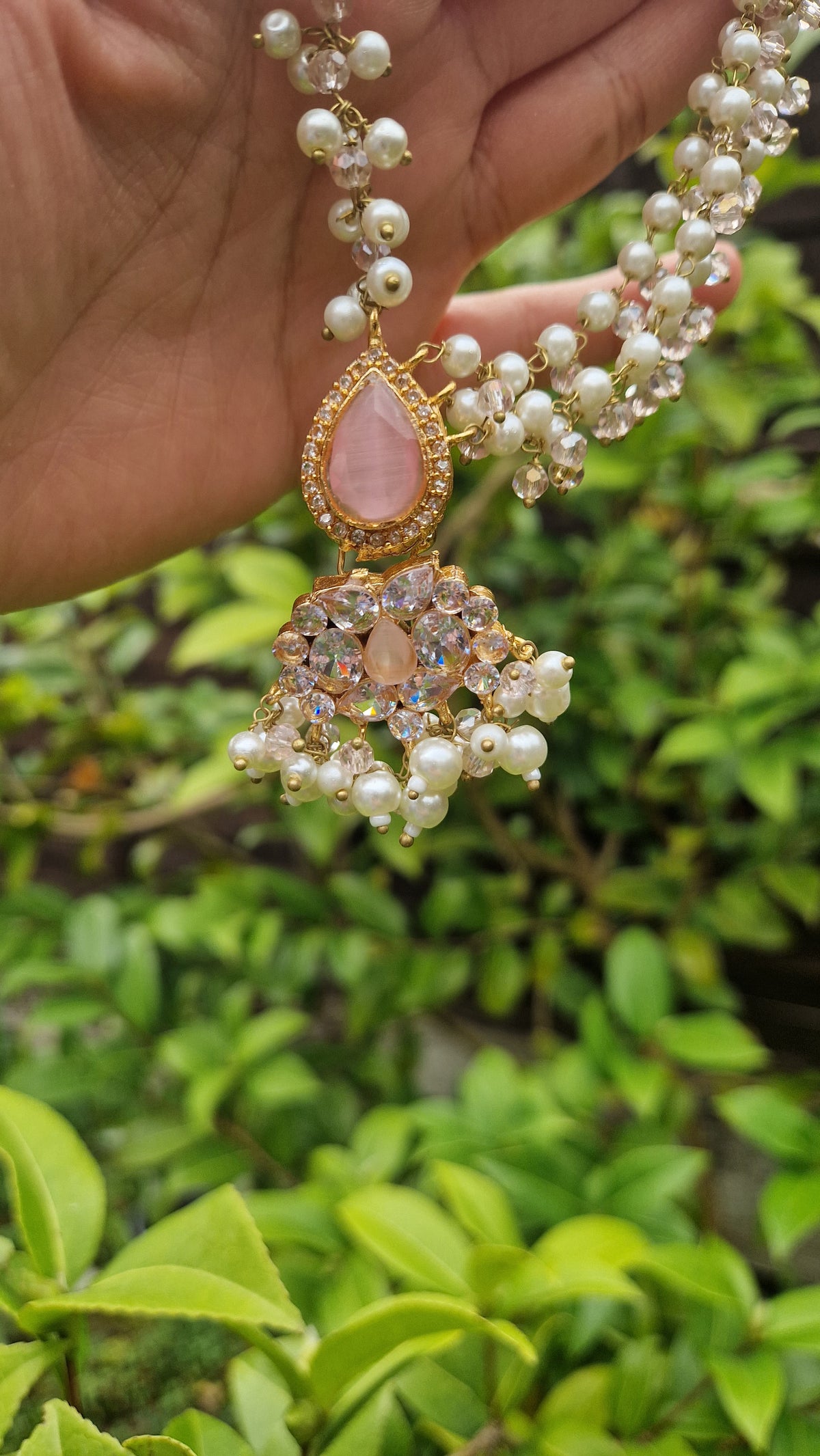 MYRA - Beautiful Pakistani Pearl inspired set -Medium quality Version