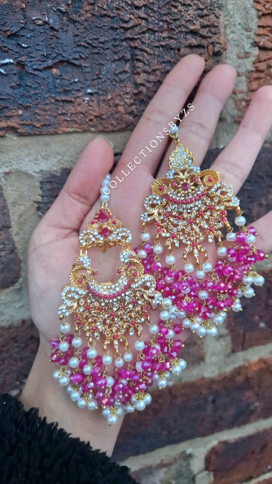 MISBAH  - SHOCKING PINK - Pakistani Jewellery Set