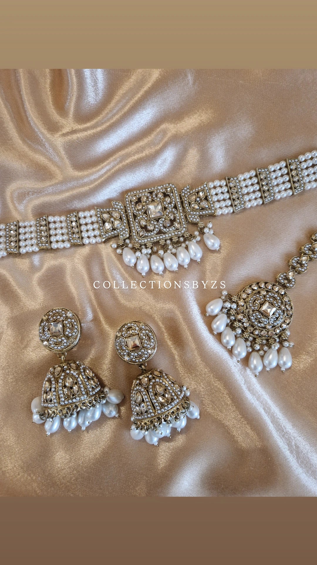 ATIA  - Elegant Indian Choker Jumka Jewellery Set