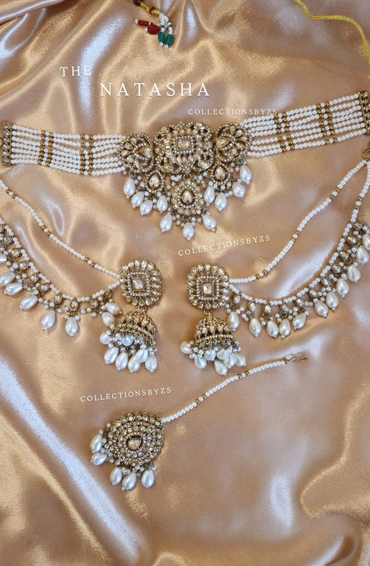 N A T A S H A - Elegant Indian Choker Jewellery Set