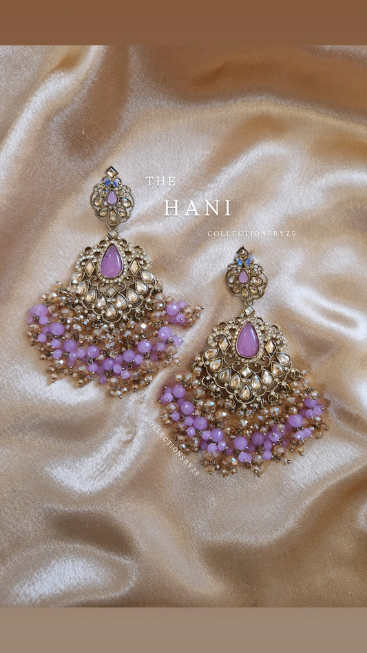 H A N I - Oversized Earrings- LILAC
