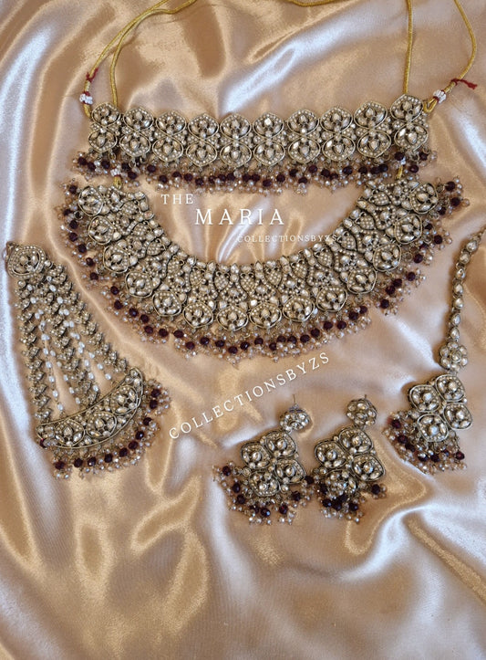 M A R I A  -  Indian Bridal/Semi Bridal -  MAROON