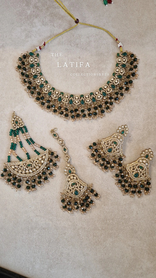 LATIFA -Indian Jewellery Party/Wedding - GREEN