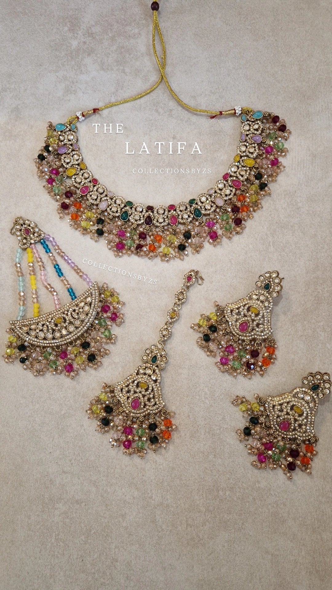 LATIFA -Indian Jewellery Party/Wedding - MULTICOLOURED! Mehndi