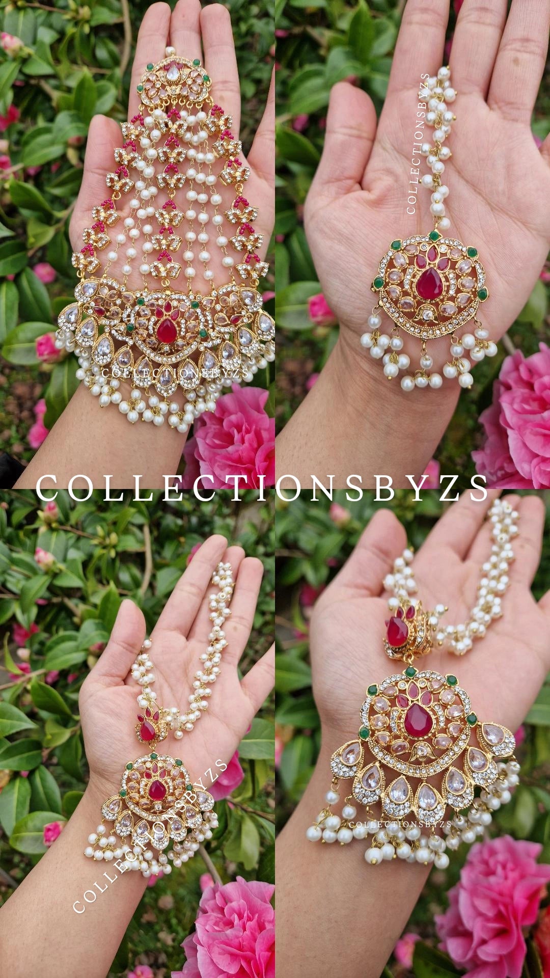 SUMERA - LUXURIOUS Elegant - Earrings, Tikka & Jhumar Set.