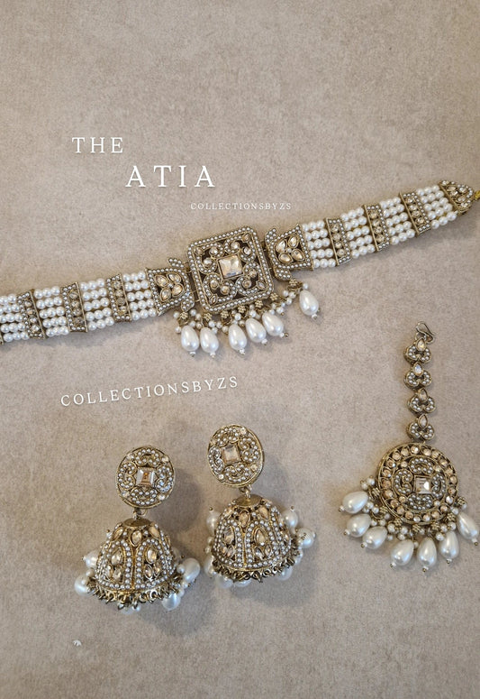 ATIA  - Elegant Indian Choker Jumka Jewellery Set