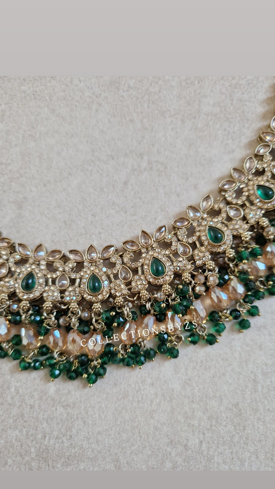 ASIYA- Dark Green Indian Party Wear Set - 4 piece