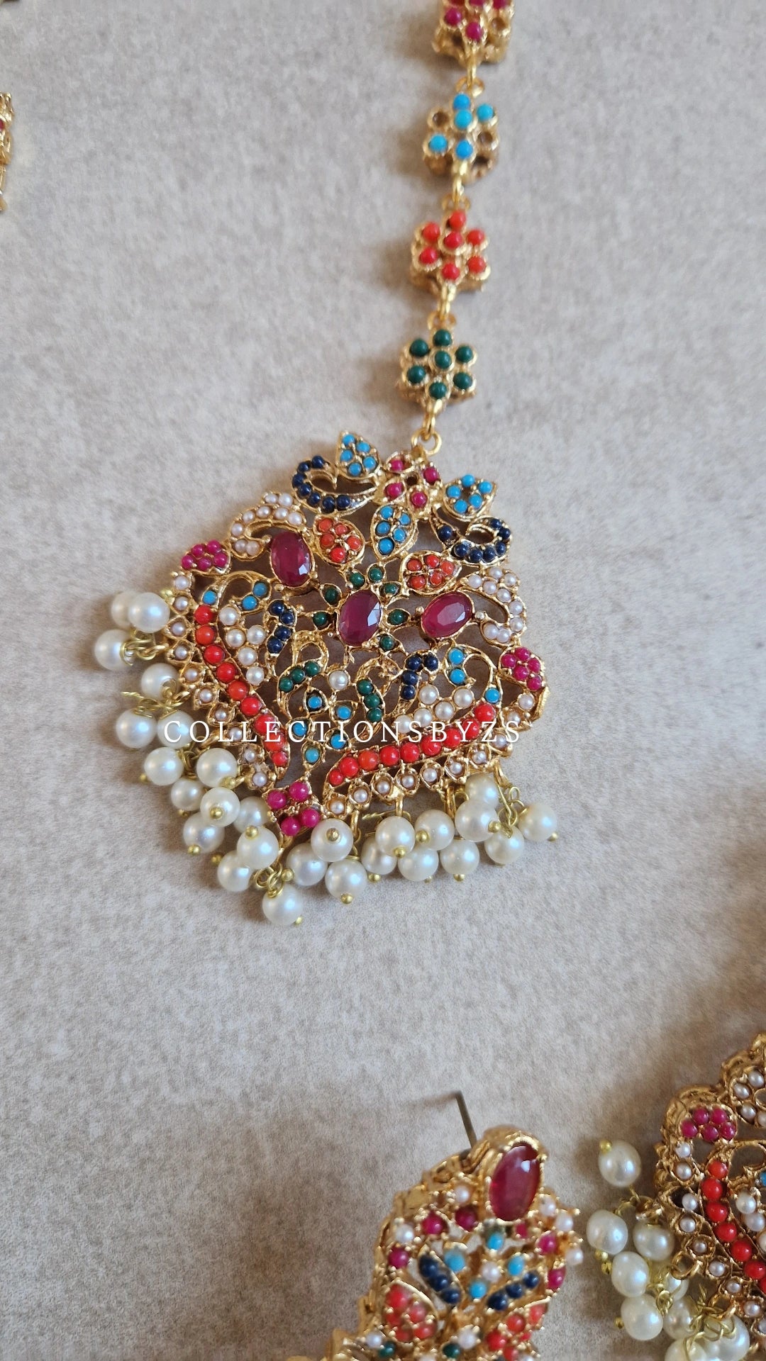 MEENA - Nauratan Mala Pakistani Jewellery Set