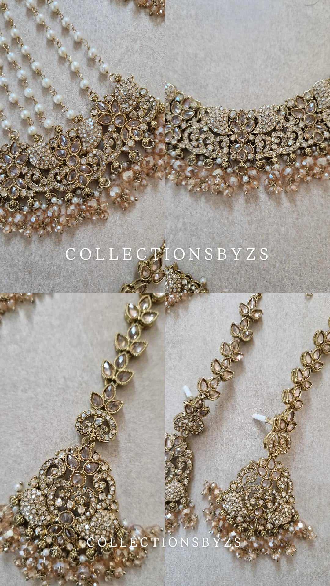 HUSNA- Gold Indian Jewellery Set