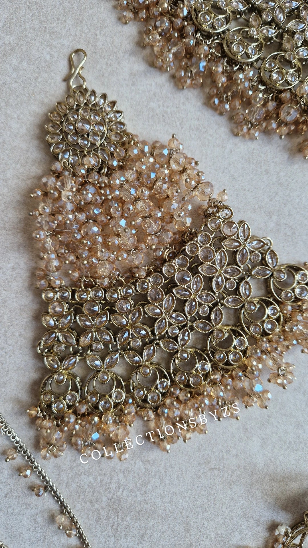 FAZANA - Beautiful Full Indian Bridal Jewellery Set- GOLD