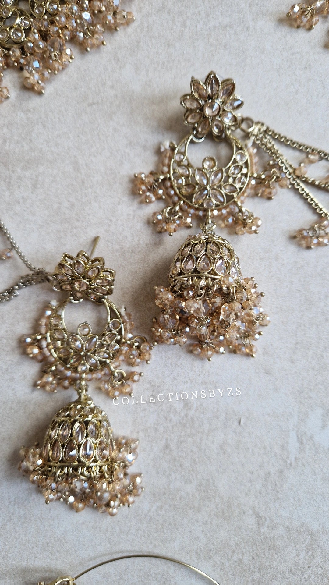 FAZANA - Beautiful Full Indian Bridal Jewellery Set- GOLD