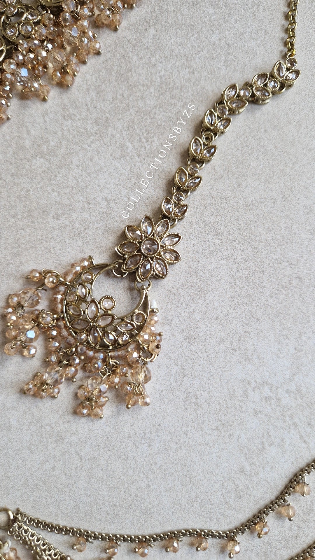 FAZANA - Beautiful Full Indian Bridal Jewellery Set- GOLD