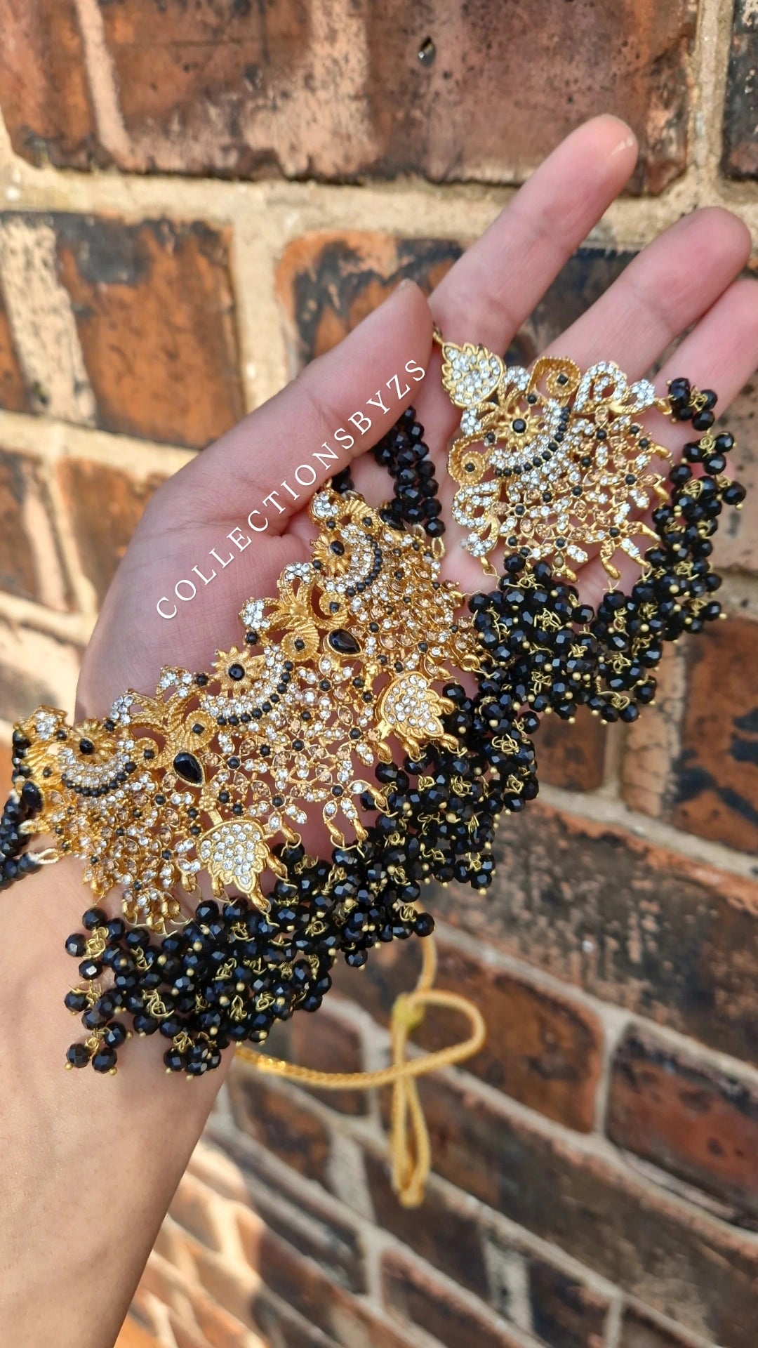 MISBAH  - Black Pakistani Jewellery Set