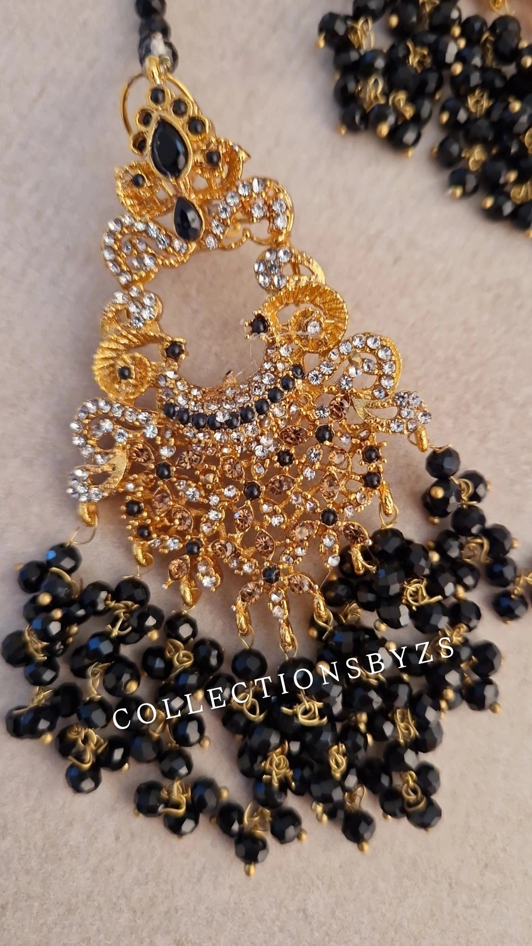 MISBAH  - Black Pakistani Jewellery Set