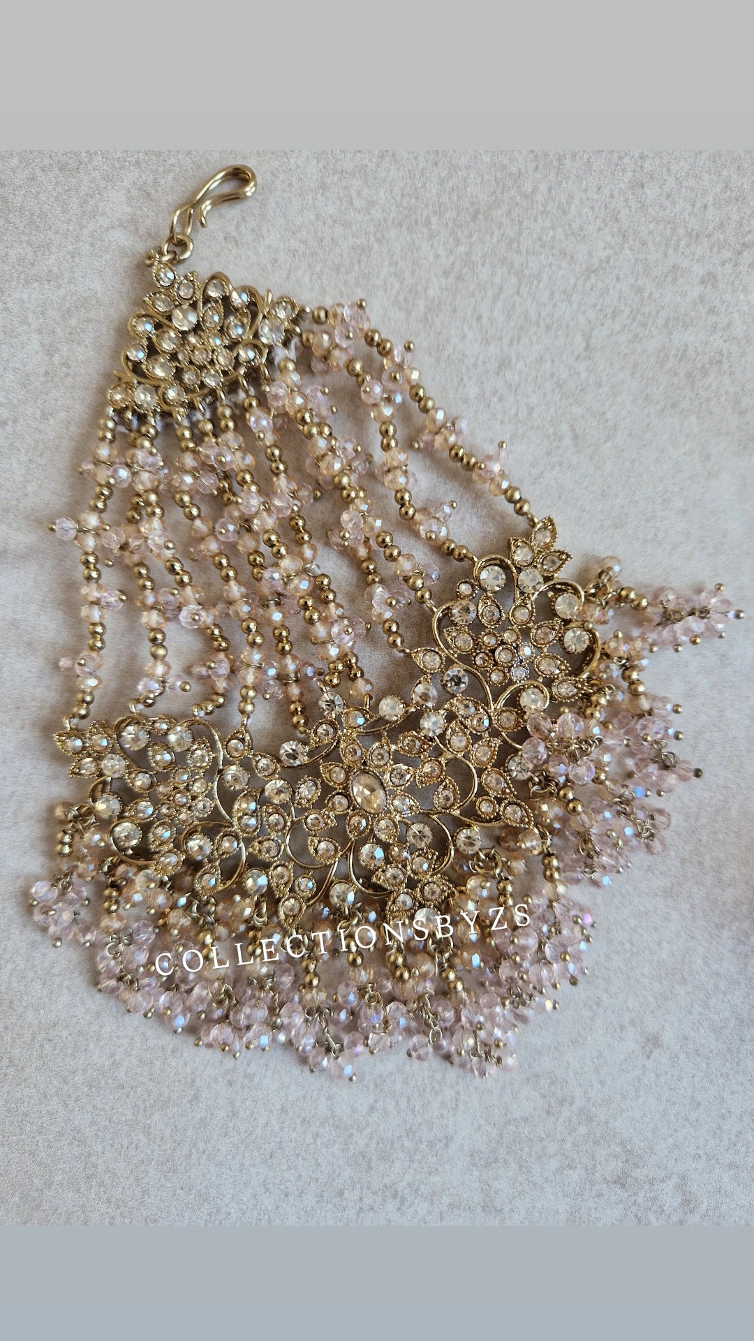 AMELIA-  Bridal/Semi Bridal Indian Jewellery set - BABY PINK