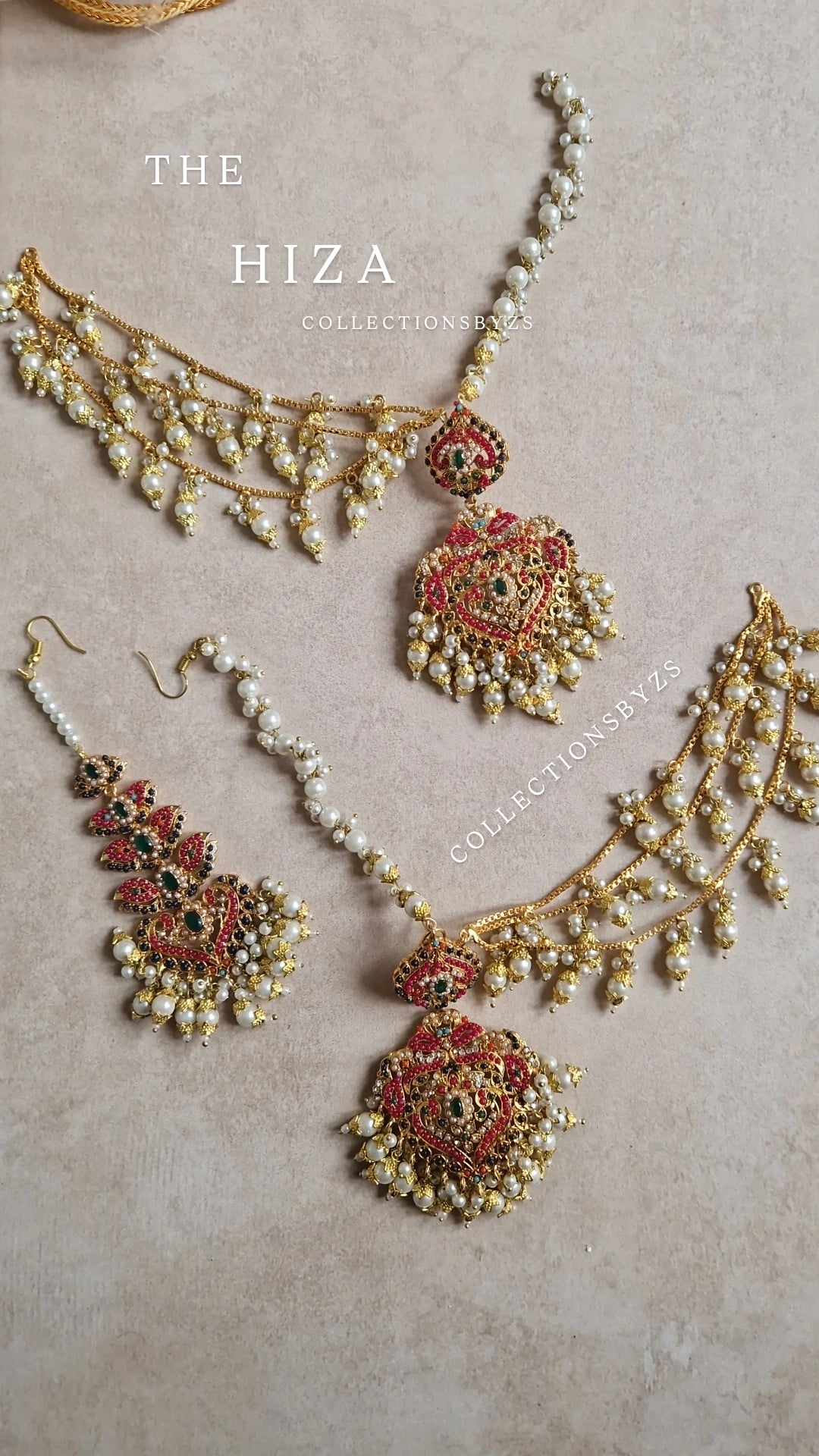 HIZA - Earring and Tikka Set