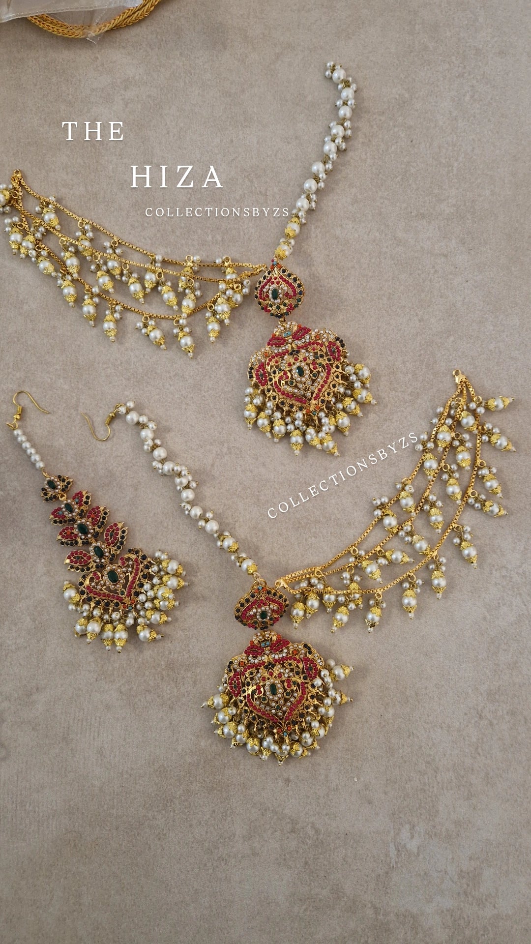 HIZA - Earring and Tikka Set