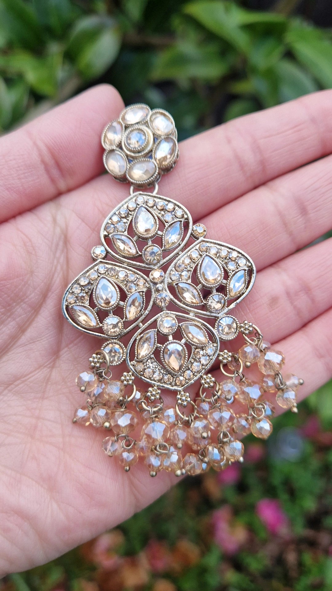 MARIA - Indian Choker Set-  Choker, Earrings, Tikka & Passa (Jhumar) GOLD